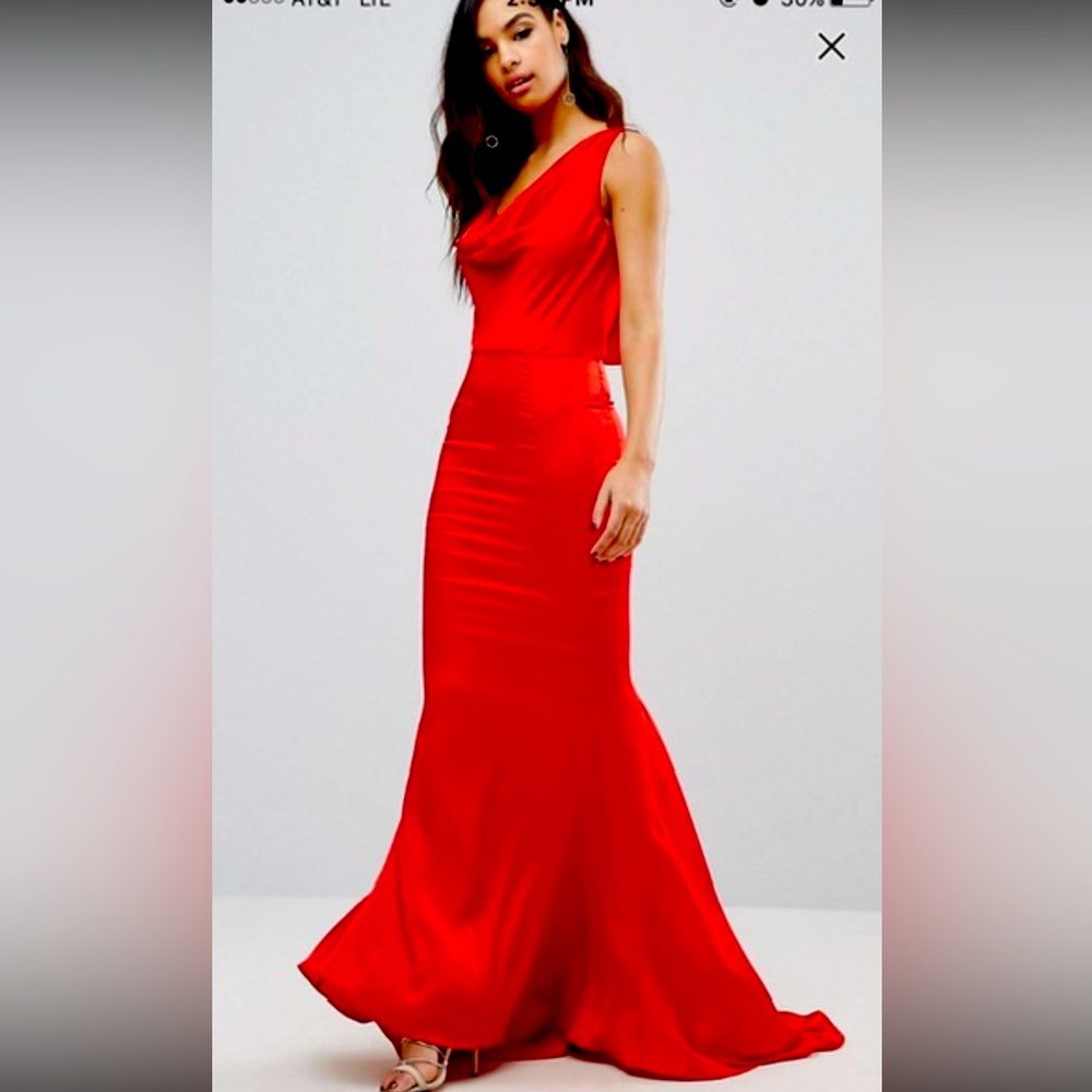 ASOS
Red Floor length gown
